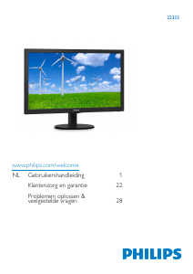 Handleiding Philips 223S5LSB LED monitor