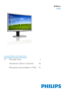 Manuale Philips 231B4QPYCB Monitor LED