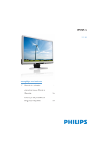 Manual Philips 221B3PCS Monitor LCD