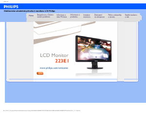 Manuál Philips 223E1SB LCD monitor