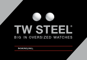 Bruksanvisning TW Steel TW121 Grandeur Tech Armbandsur