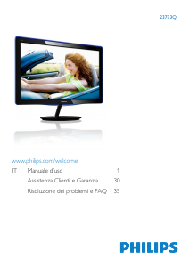 Manuale Philips 237E3QPHSU Monitor LED