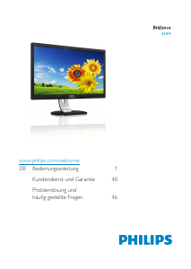 Bedienungsanleitung Philips 241P4QPYES LED monitor