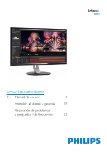 Manual de uso Philips 328P6AUBREB Monitor de LCD
