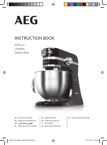 Manual AEG KM4700 Batedeira com taça