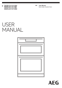 Manual AEG DEE431010B Oven