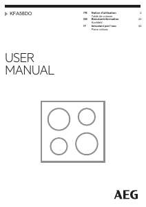 Manuale AEG KFA58DO Piano cottura