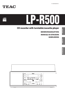 Manuale TEAC LP-R500 Giradischi