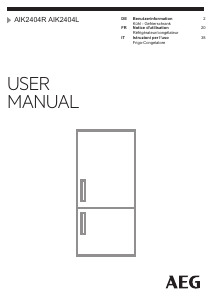 Manuale AEG AIK2404R Frigorifero-congelatore