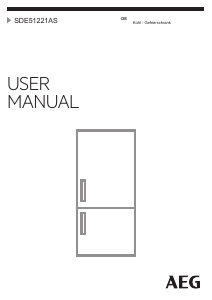 Bedienungsanleitung AEG SDE51221AS Kühl-gefrierkombination