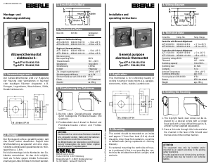 Manual de uso Eberle AZT-I 524 410 Termostato