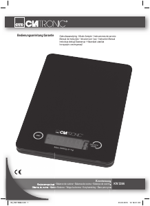 Manual Clatronic KW 3366 Kitchen Scale