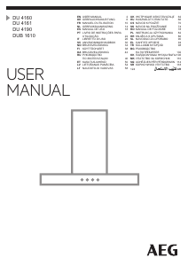 Manual AEG DUB1610M Cooker Hood