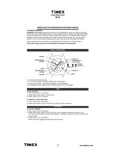 Manual Timex TW2P62100 Watch