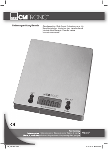 Manual Clatronic KW 3367 Kitchen Scale