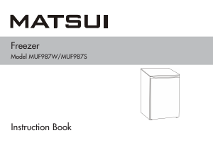 Manual Matsui MUF987W Freezer