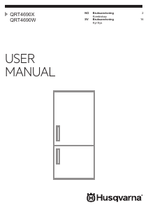 Bruksanvisning Husqvarna QRT4690X Kjøle-fryseskap