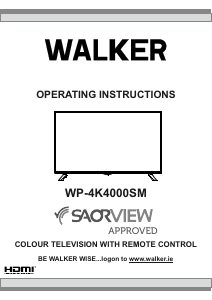 Manual Walker WP-4K4000SM LCD Television