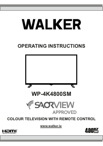 Manual Walker WP-4K4800SM LCD Television