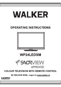 Manual Walker WP24LEDSM LCD Television