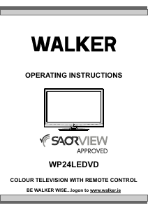 Handleiding Walker WP24LEDVD LCD televisie