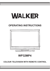 Manual Walker WP32MP4 LCD Television