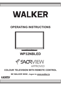 Manual Walker WP32NBLED LCD Television