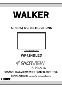 Manual Walker WP42NBLED LCD Television