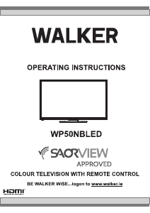 Manual Walker WP50NBLED LCD Television