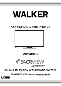 Manual Walker WP50VS2 LCD Television