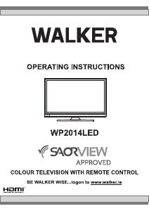 Handleiding Walker WP2014LED LCD televisie