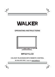 Manual Walker WP2211LCD LCD Television