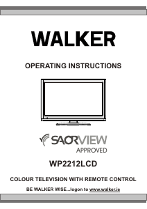 Manual Walker WP2212LCD LCD Television