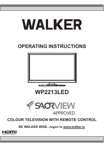 Manual Walker WP2213LED LCD Television