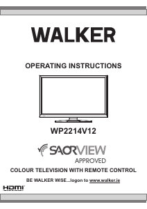 Manual Walker WP2214V12 LCD Television