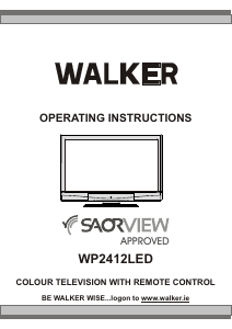 Manual Walker WP2412LED LCD Television