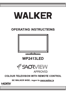 Manual Walker WP2413LED LCD Television