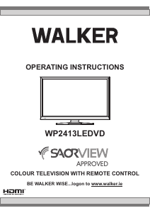 Manual Walker WP2413LEDVD LCD Television