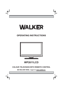 Manual Walker WP2611LCD LCD Television