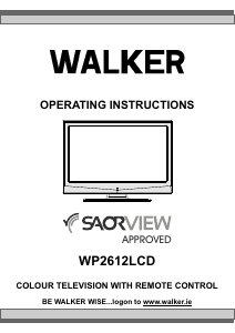Manual Walker WP2612LCD LCD Television