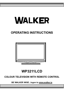 Handleiding Walker WP3211LCD LCD televisie