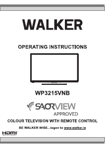 Manual Walker WP3215VNB LCD Television