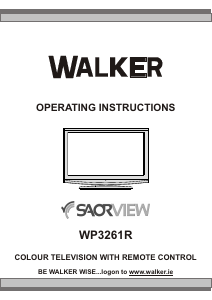 Manual Walker WP3261R LCD Television