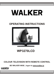 Manual Walker WP3270LCD LCD Television