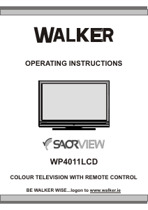 Manual Walker WP4011LCD LCD Television