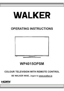 Manual Walker WP4015OPSM LCD Television