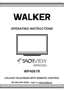 Manual Walker WP4061R LCD Television