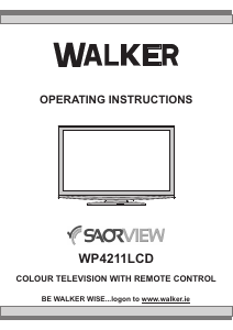 Manual Walker WP4211LCD LCD Television