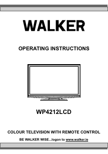 Manual Walker WP4212LCD LCD Television