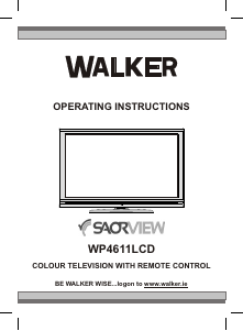 Manual Walker WP4611LCD LCD Television